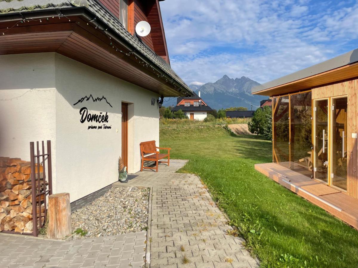 Domcek & Sauna Garden Stará Lesná Kültér fotó